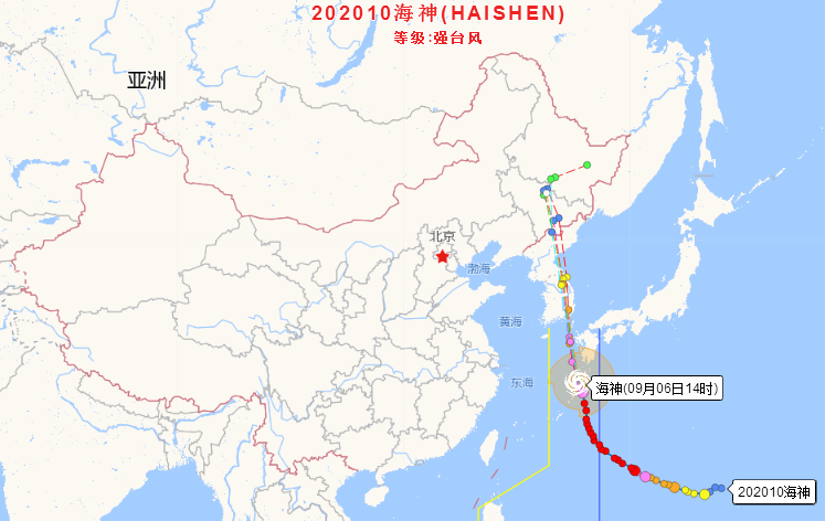 最新海神实时台风路径